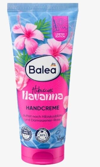 Balea roku krēms Hibiskus Havanna ar hibiska un damaskas rou aromātu, 100 ml